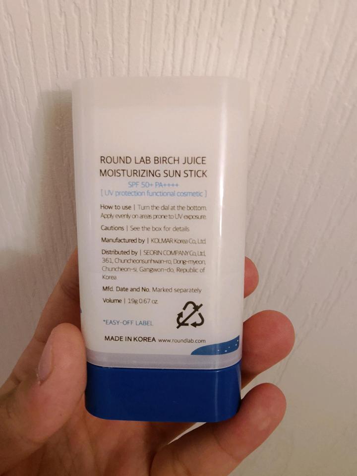 Стик солнцезащитный Round Lab Birch Juice Moisturizing Sun Stick SPF50+
