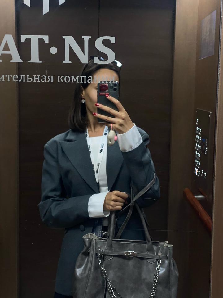 Пиджак серый