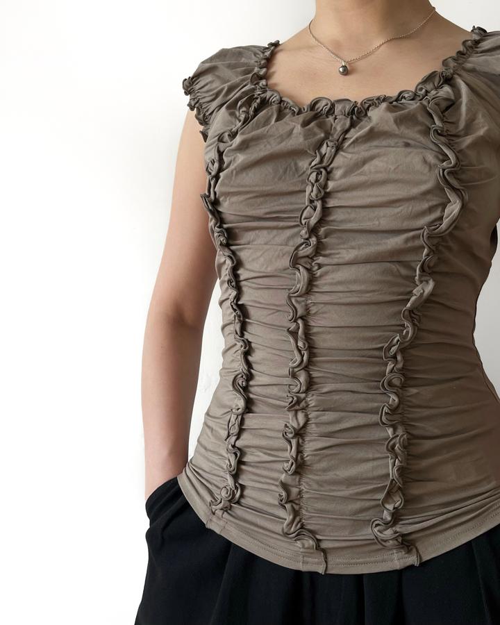 текстурная майка anna nicola