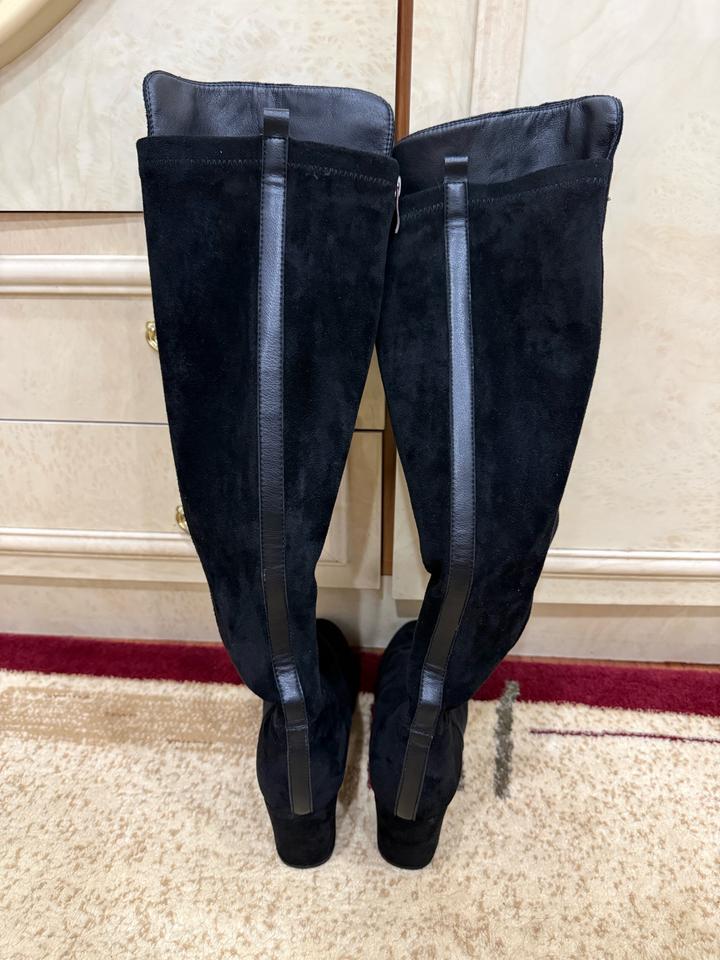 Замшевые сапоги