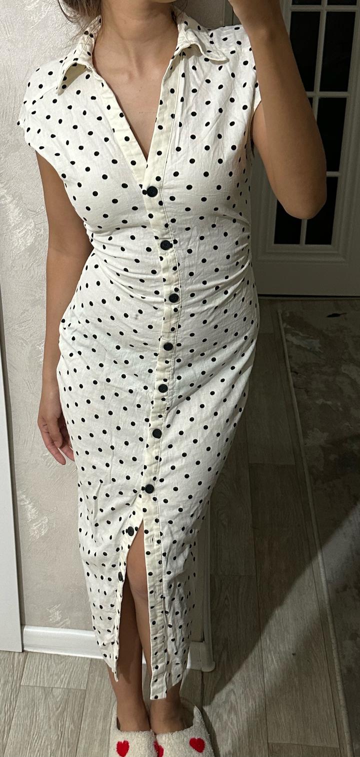 Платье Зара в горошек