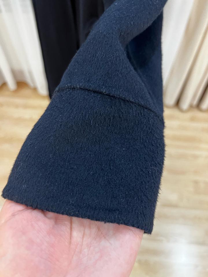 Пальто темно-синее