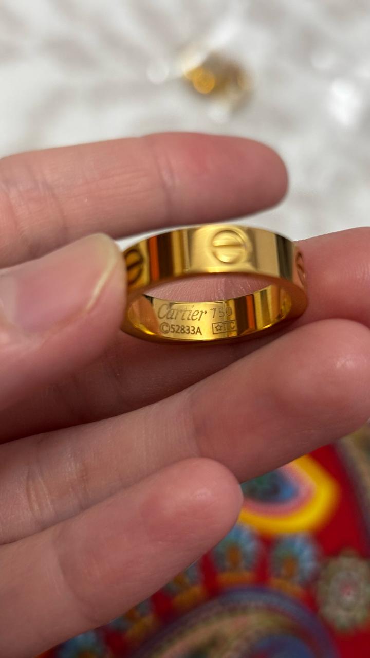 Cartier кольцо из титана есть размеры 17,5 р- 18 р