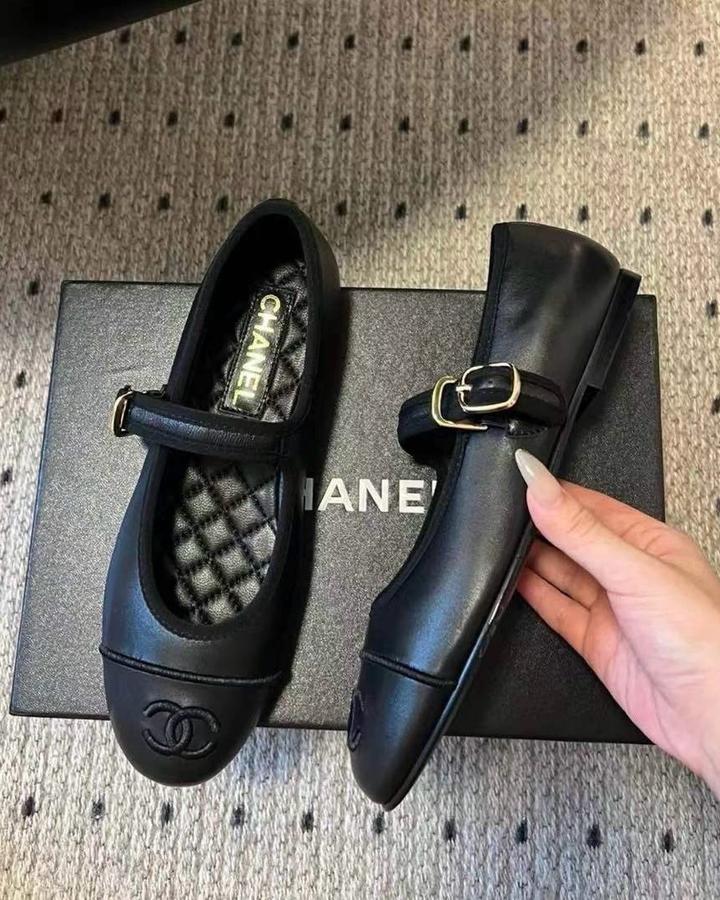 Chanel балетки черные 38