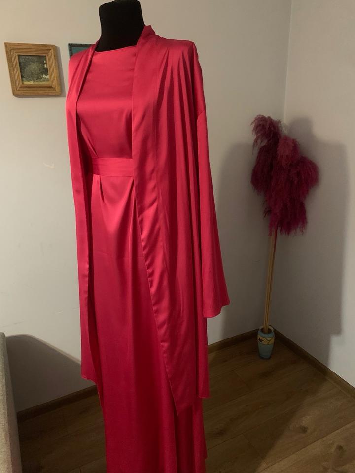 Вечерняя двойка новая 42-44 платье кардиган из шелка