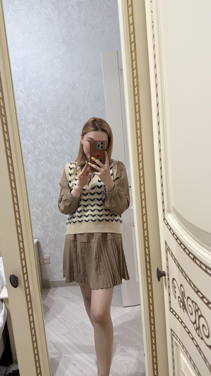 Платья и желетка вместе