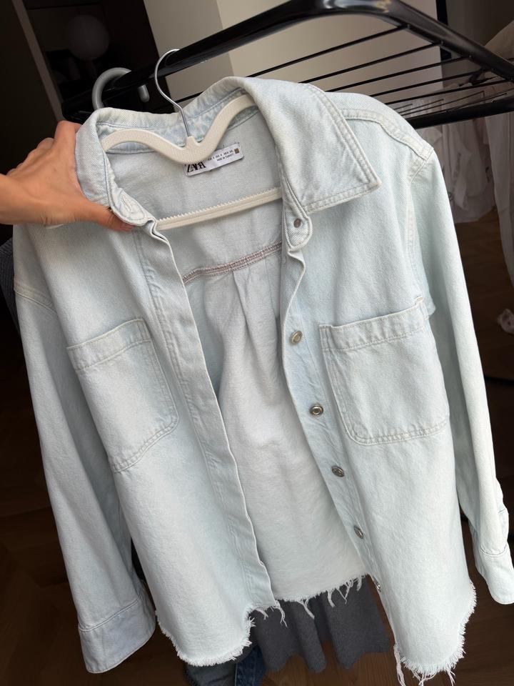 Zara джинсовка рубашка