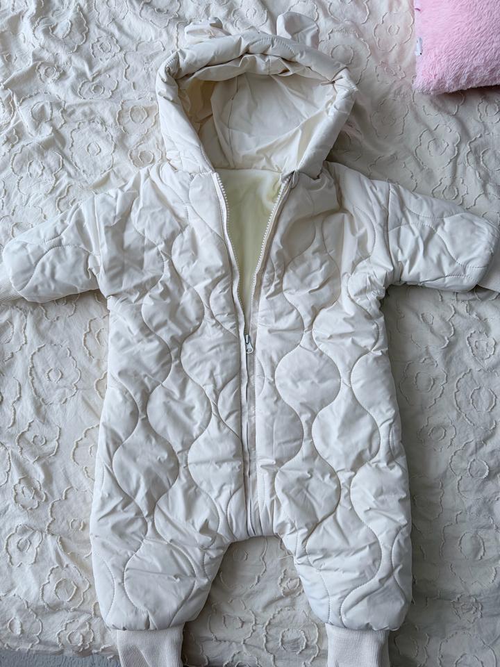 Белый комбинезон, размер 80