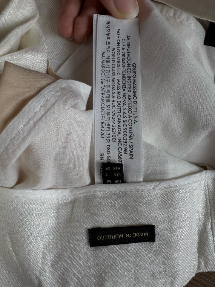 Льняные шорты Massimo Dutti