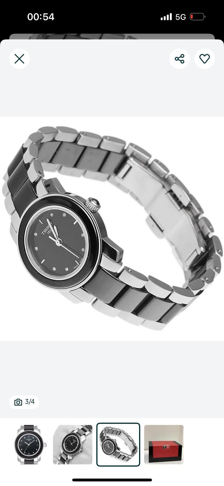 Часы с бриллиантами tissot