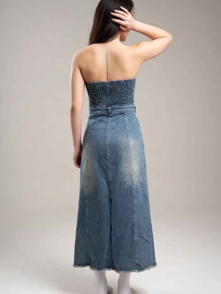 Сарафан джинсовый