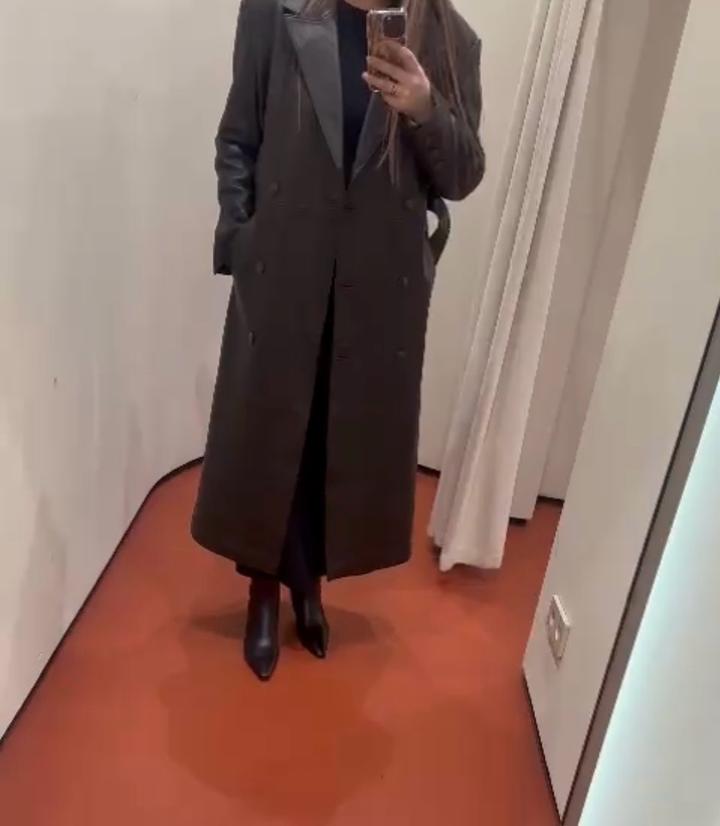 Тренч из натуральной телячьей кожи, размер L