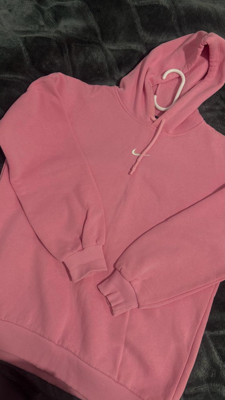 Розовое худи Nike / оверсайз / базовое
