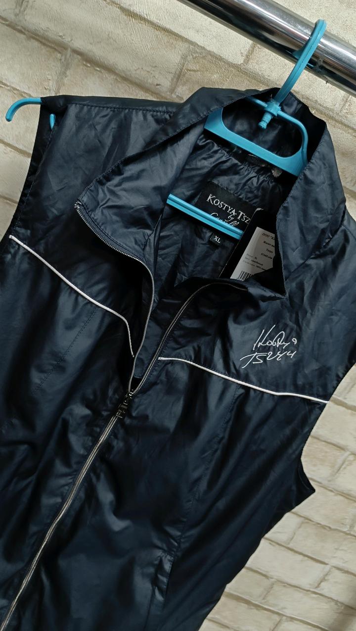 Жилетка женская тёмно синяя