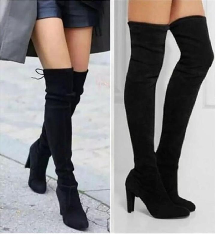 Замшевые ботфорты-чулки 37р.