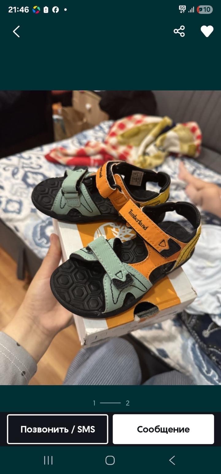 Сандали почти новые Timberland 26рр
