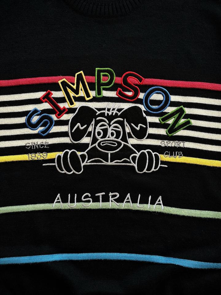 винтажный свитер simpson australia