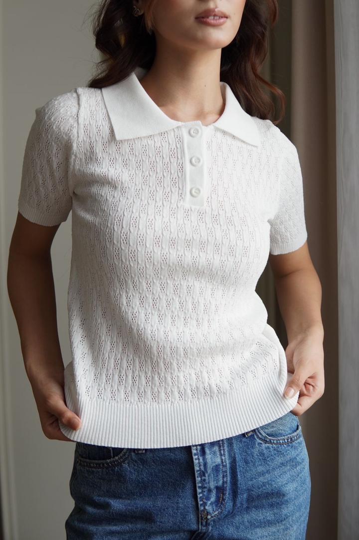 Белое поло новое