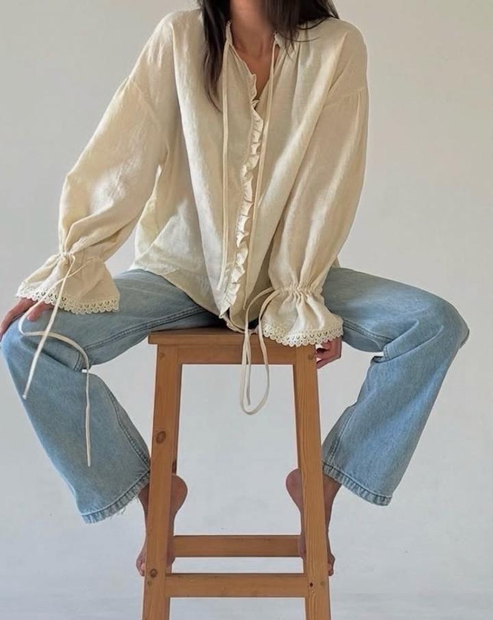 Блузка свободного кроя