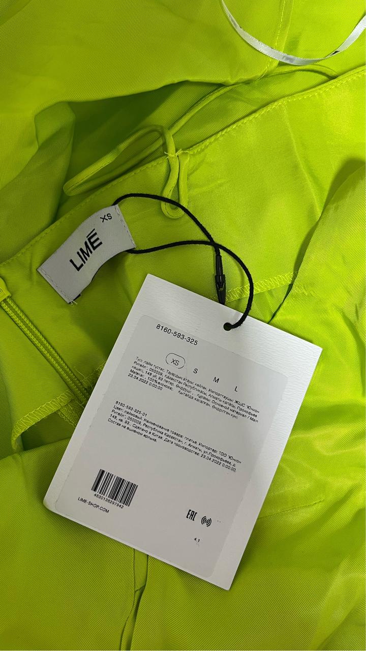 зеленое платье LIME