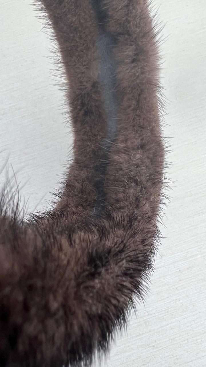 Ободок из натуральной норки