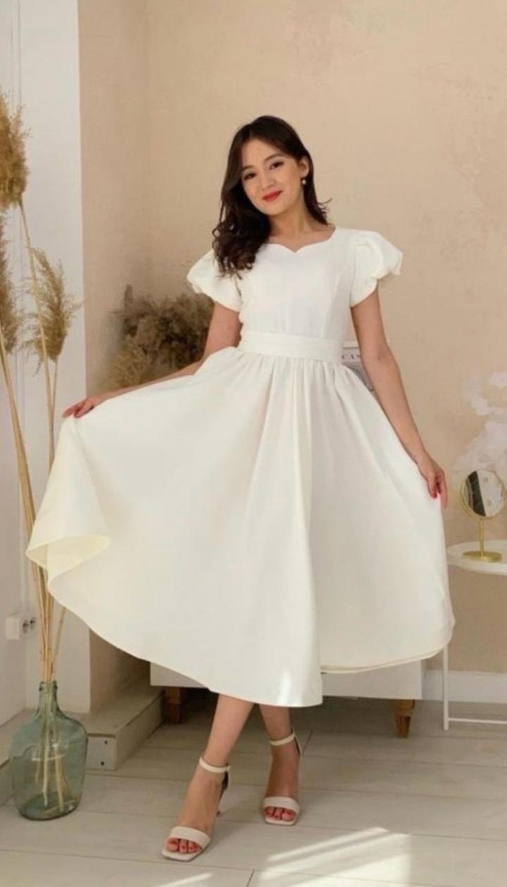 Платье миди длины