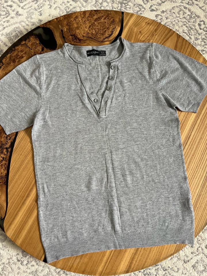 Серая футболка Zara Man